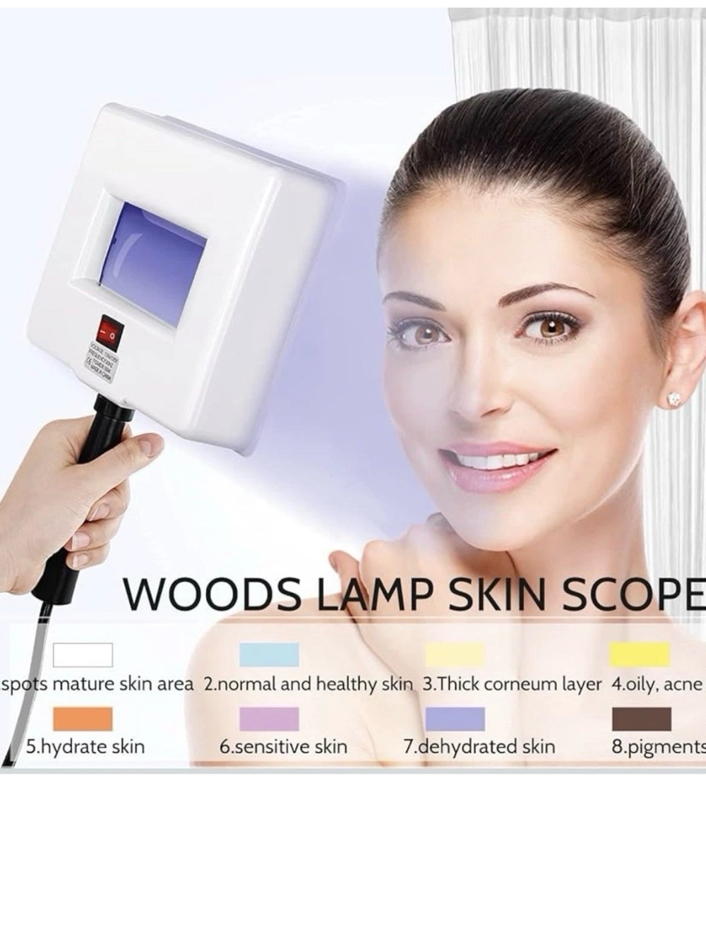 Woods Lamp handheld skincare analyzer home salon equipment